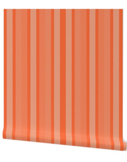 Large Peach Shades Modern Interior Design Stripe Wallpaper