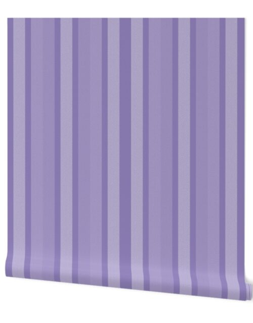 Large Lilac Shades Modern Interior Design Stripe Wallpaper