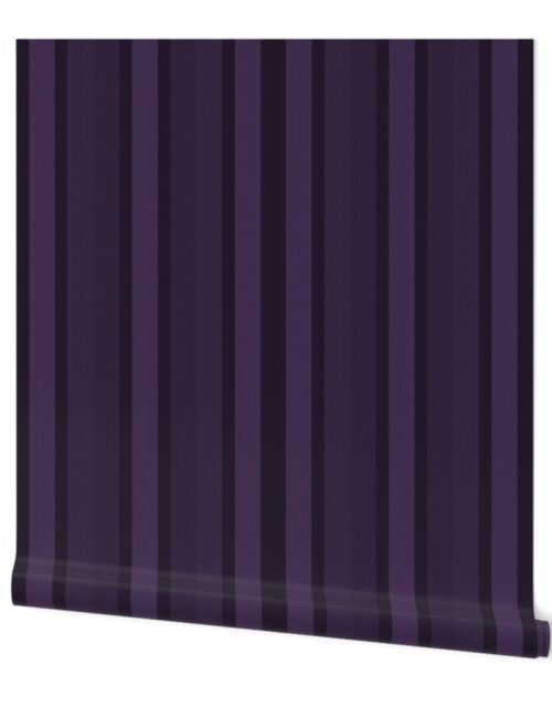Large Plum Shades Modern Interior Design Stripe Wallpaper