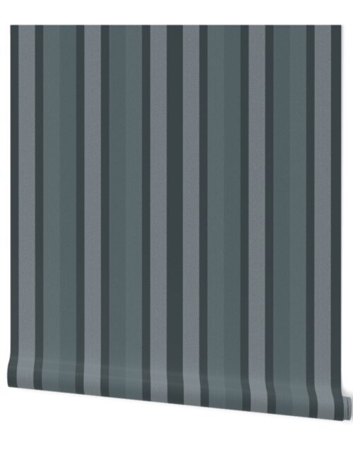 Large Slate Shades Modern Interior Design Stripe Wallpaper