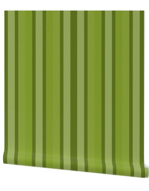 Large Lime Shades Modern Interior Design Stripe Wallpaper