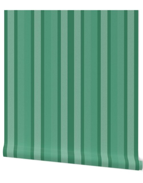 Large Jade Shades Modern Interior Design Stripe Wallpaper