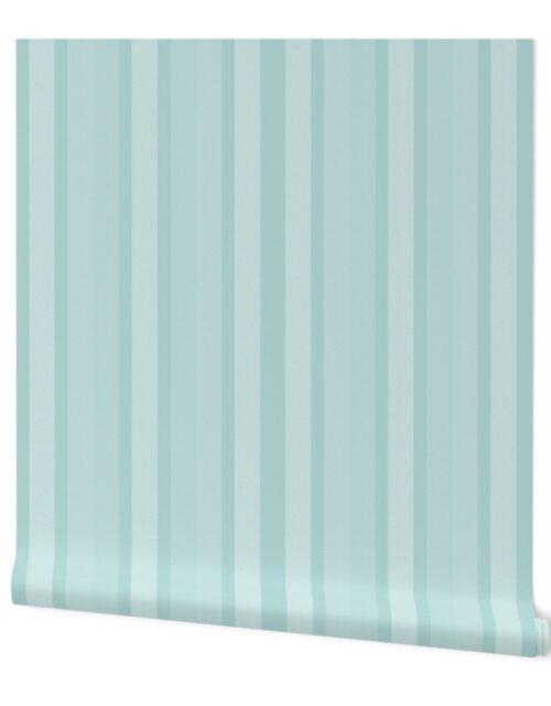 Large Sea Glass Shades Modern Interior Design Stripe Wallpaper