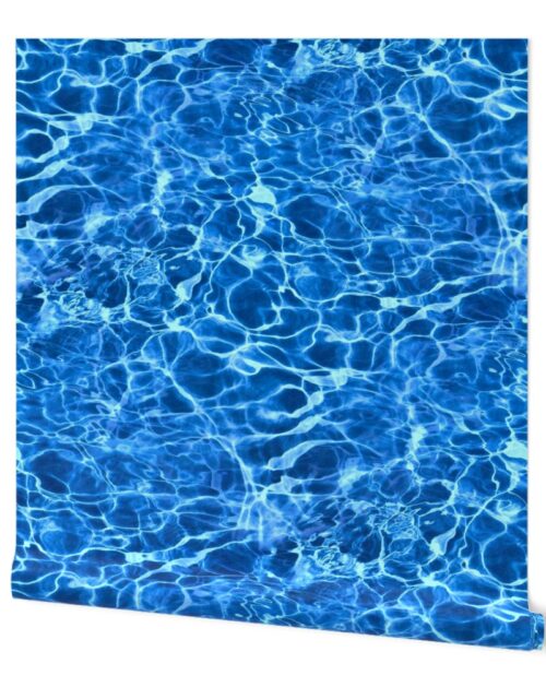 Blue Ripples in Wavy Water Wallpaper