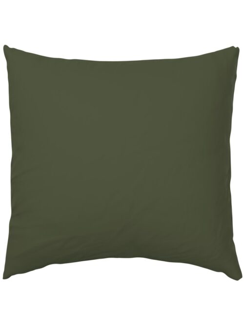Zelensky Green Military Olive Drab Khaki Green Solid Coordinate Euro Pillow Sham