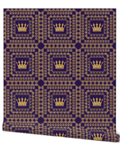 Royal Coronation Gold Passementerie Wallpaper