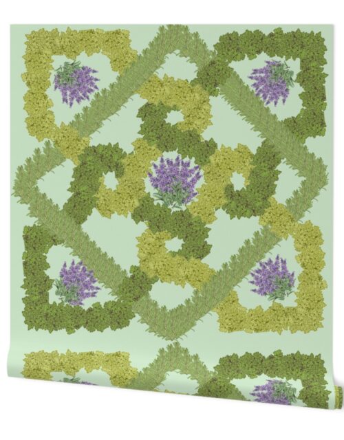 Elizabethan Herbal Knot Garden Wallpaper