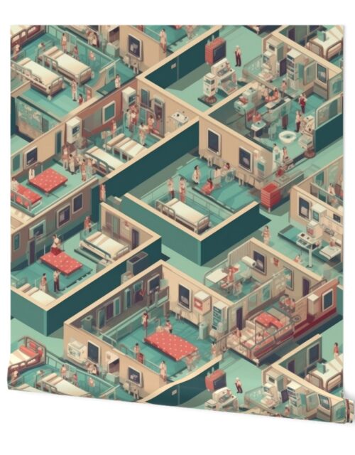 Green Hospital Wards Wallpaper