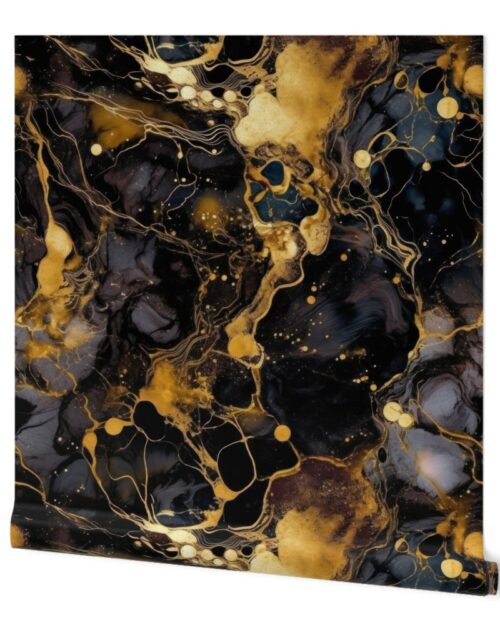 Black and Gold Alcohol Ink 2 Wallpaper