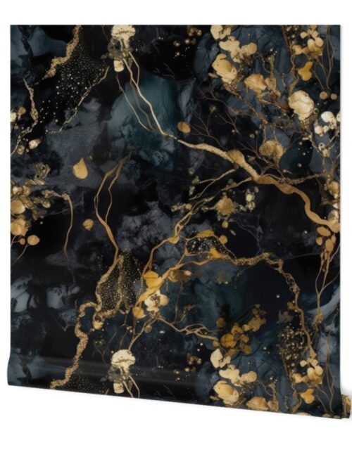 Black and Gold Alcohol Ink 3 Wallpaper