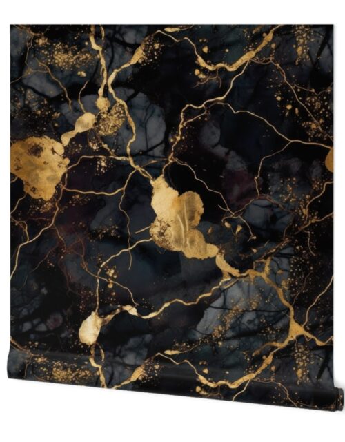 Black and Gold Alcohol Ink 4 Wallpaper