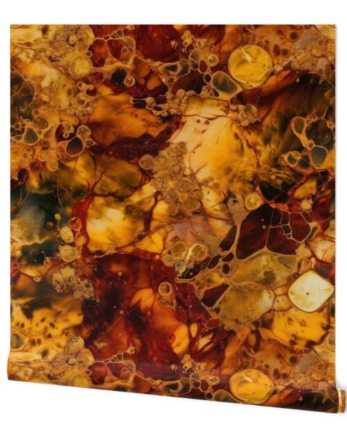 Amber and Gold Alcohol Ink 1 Wallpaper