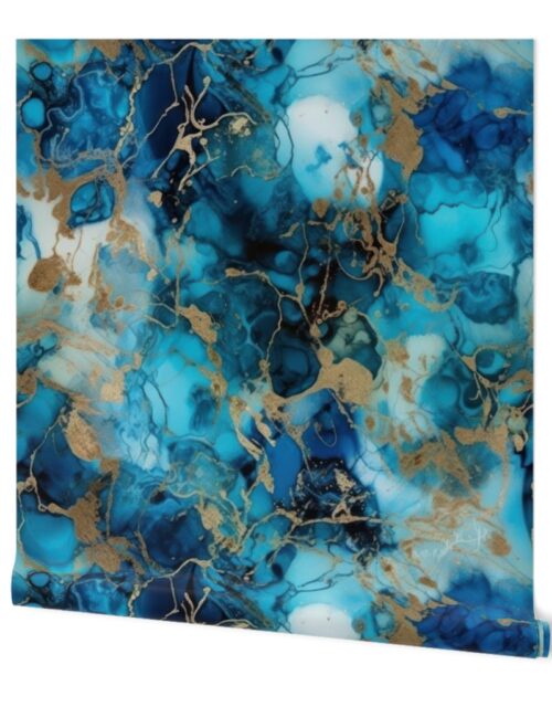 Moonstone and Gold Alcohol Ink 1 Wallpaper