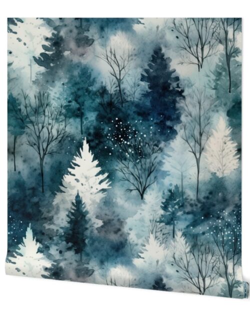 Endless Winter Tree Dreamscape Trees in Misty Forest Wallpaper