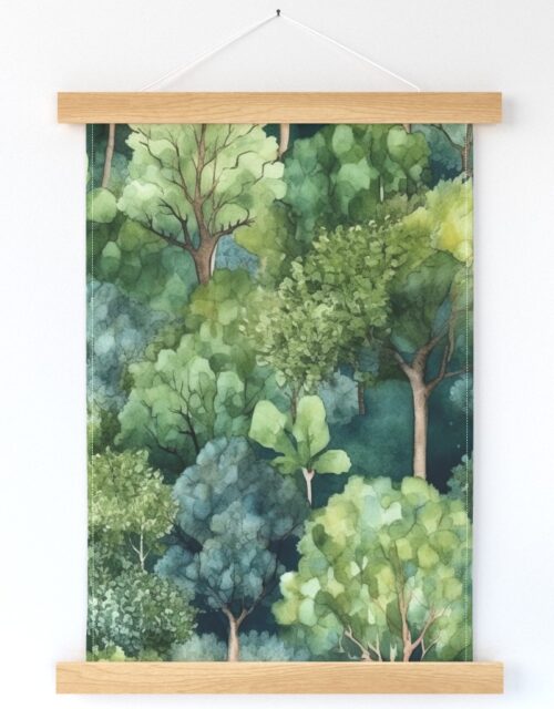 Endless Forest Watercolor Wall Hanging