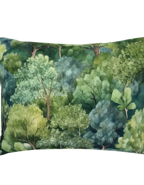 Endless Forest Watercolor Standard Pillow Sham