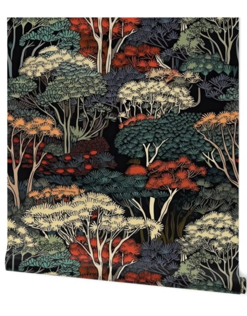 Japanese Tranquility Garden Endless Forest Wallpaper