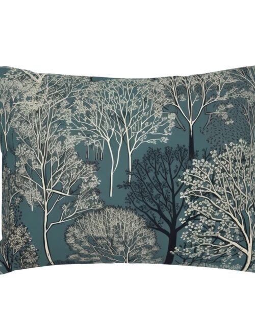 New England Endless Forest Trees Winter Standard Pillow Sham