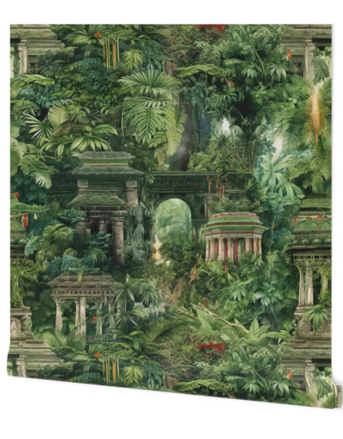 Hanging Gardens Of Babylon with Temples Wallpaper