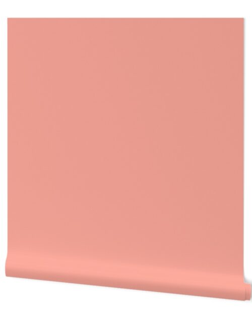 Merry Bright Coordinate Pastel Peach Solid Wallpaper
