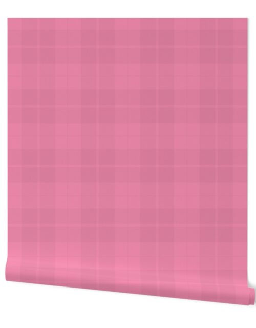 Rose Pink Merry Bright Christmas Holiday Tartan Coordinate Wallpaper