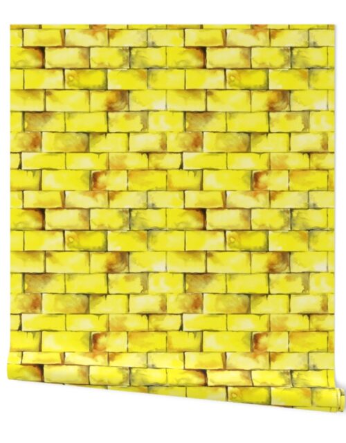 Small Yellow Brick Road Seamless Repeating Pattern Wallpaper