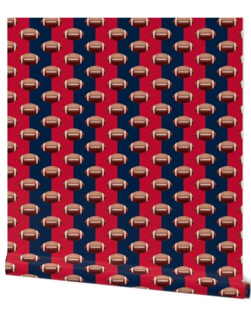 New England’s Famed Football Team Colors of Blue and Red Wallpaper