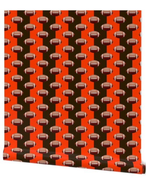 Cleveland’s Famed Football Team Colors of Brown and Orange Wallpaper