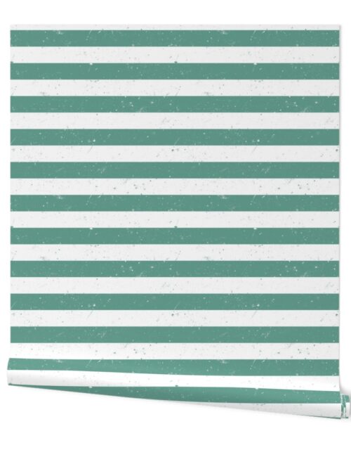Fern Green and White Splattered Paint Horizontal Cabana Tent Stripe to Match the Cut and Sew Christmas Dolls and Stockings Wallpaper