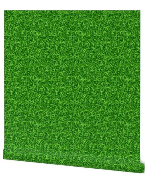 Sports Field Light Tone Fake Green Grass Pitch Surface for Walls Wallpaper
