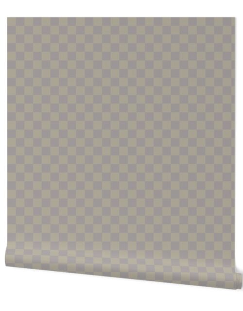 Fawn and Beige  Checkerboard Wallpaper