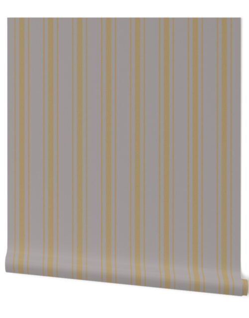 Tan on Fawn French Provincial Mattress Ticking Wallpaper