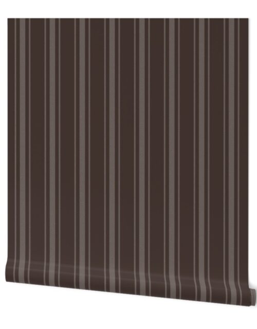 Chocolate French Provincial Mattress Ticking Wallpaper