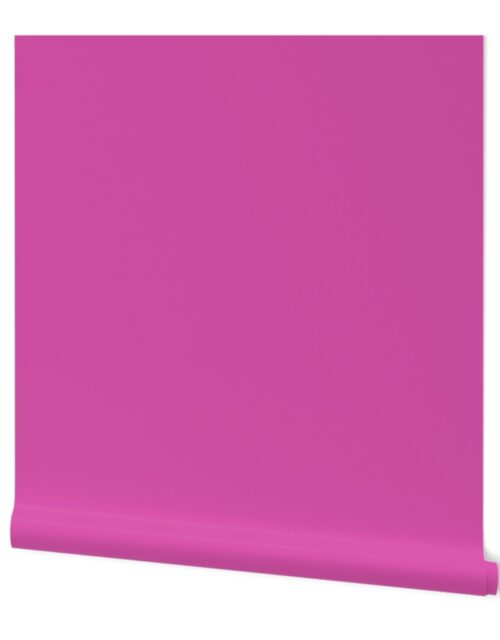 Fuschsia Pink Breast Cancer Awareness Solid Color Trim Wallpaper