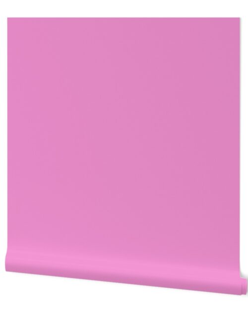 Rose Pink Breast Cancer Awareness Solid Color Trim Wallpaper