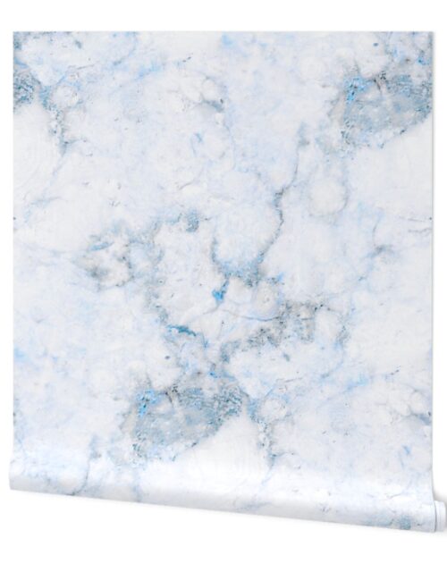 Marble Natural Stone Grey With Blue Veining Quartz Wallpaper