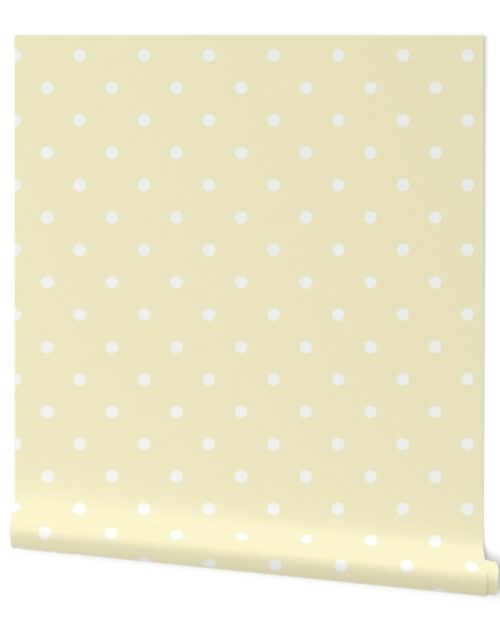 Yellow gold Polka Dot  Vintage Christmas Gingham Spots Wallpaper