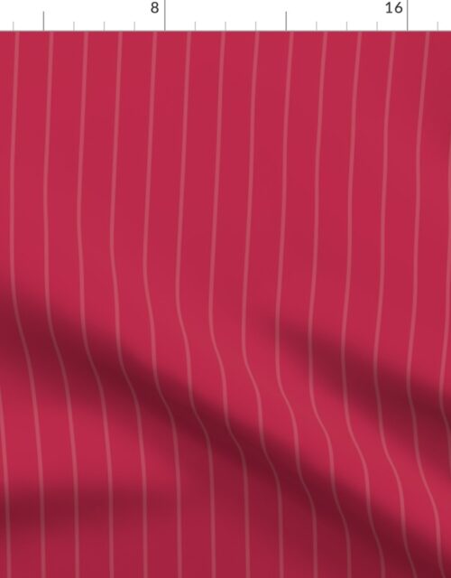 1 Inch Viva Magenta  with Faded Magenta Pin Stripes Fabric