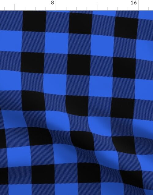 2 inch Classic Royal Blue Country Cottage Summer Buffalo Plaid Fabric