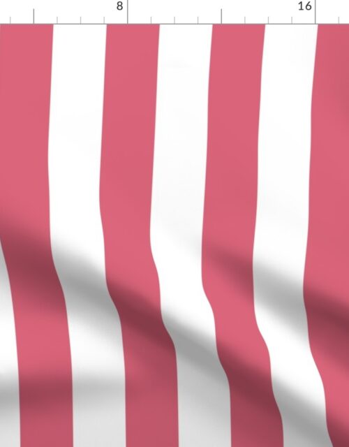 2 inch Nantucket Red and White Cabana Tent Stripes Fabric