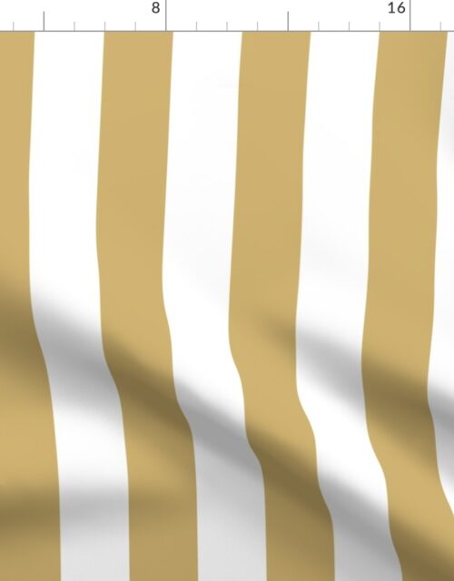 Khaki Beige 2″ Wide Cabana Stripes Fabric