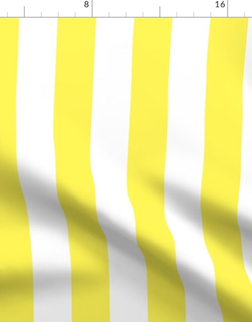 Lemon Yellow 2″ Wide Cabana Stripes Fabric