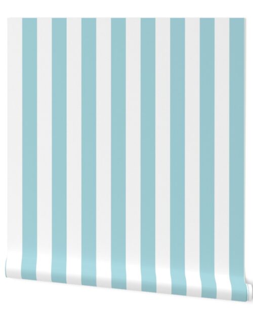 Garter Blue 2″ Wide Cabana Stripes Wallpaper