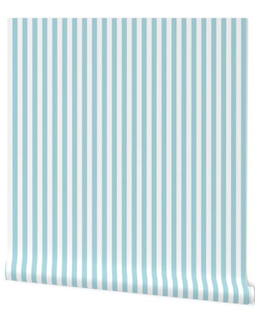 Garter Blue Sailor 1/2″ Thin Stripes Wallpaper