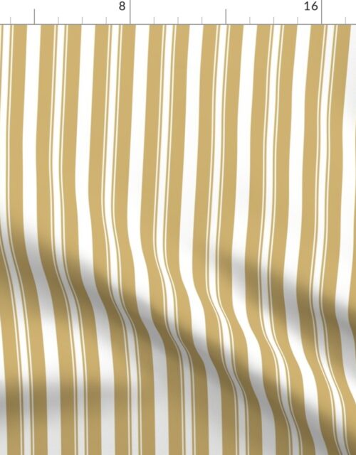 Khaki Beige Deckchair Stripes Fabric
