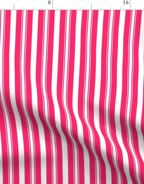 Pop Pink Deckchair Stripes Fabric