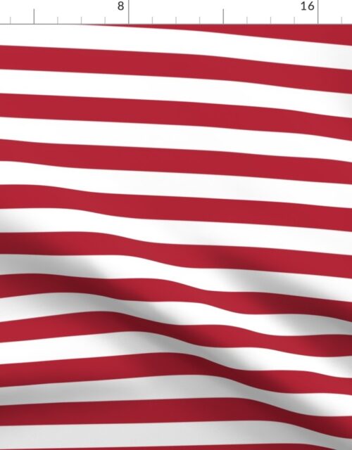 USA Flag Red and White Stripes Fabric