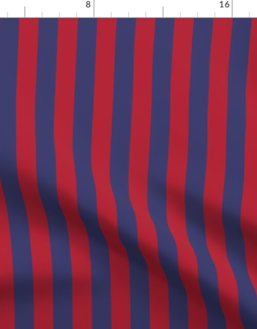 USA Flag Blue and Red Stripes Fabric
