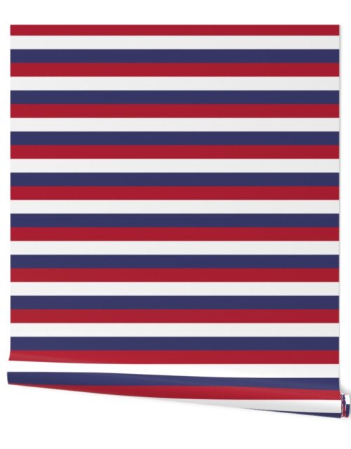 USA Flag Red, White and Blue Stripes Wallpaper