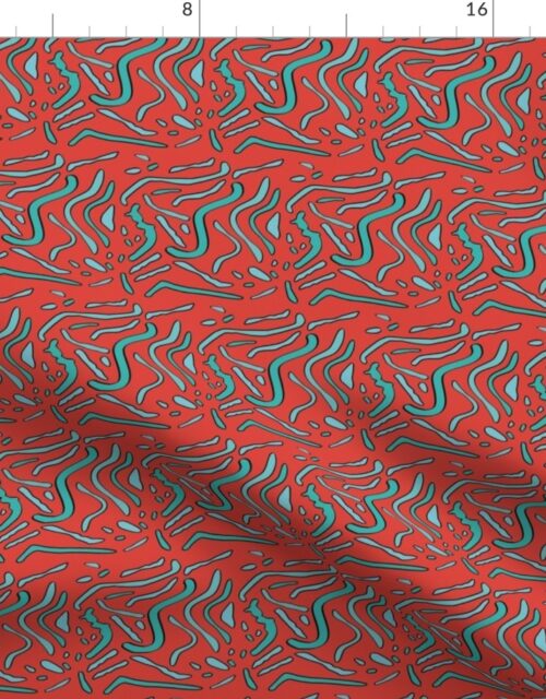 Red Tigerfish Fabric